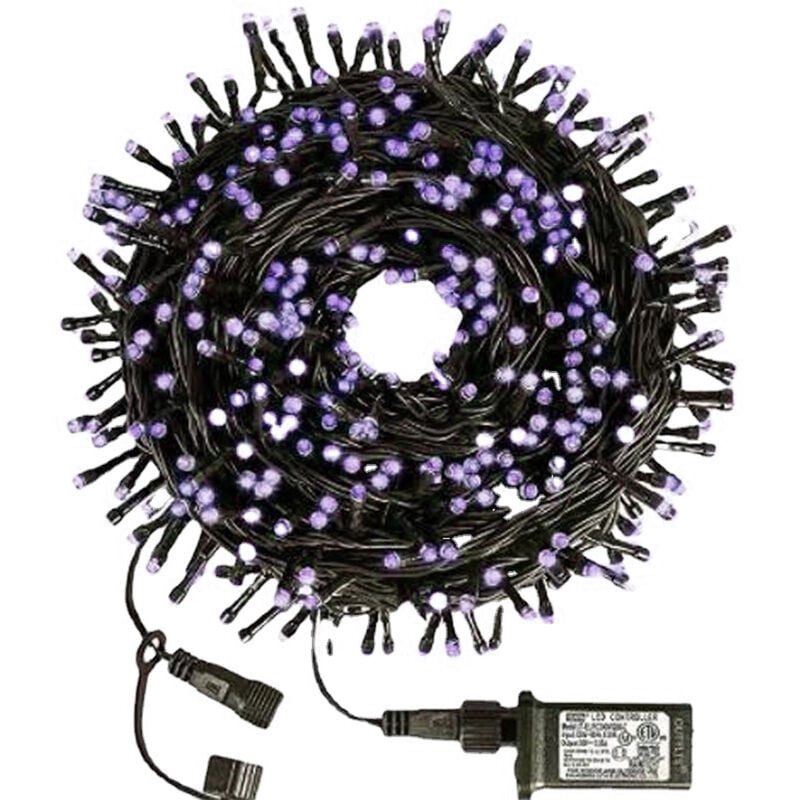 108 Fuß Weihnachtslichterkette, 300 LED-Lichterketten, 8 Modi, Plug-in, Party, Hof, Garten, Lila | 06927193457364 108 Fuß Weihnachtslichterkette, 300 LED-Lichterketten, 8 Modi, Plug-in, Party, Hof, Garten, Lila | 06927193457364