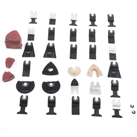 108 lames de scie oscillante haute performance en acier carbone pour coupe et ponçage, compatibles outils multifonctions Bosch