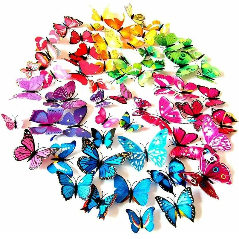 108 stücke 3D Schmetterlinge Wanddekoration Aufkleber Schmetterling Dekorationen | 06286534869229 108 stücke 3D Schmetterlinge Wanddekoration Aufkleber Schmetterling Dekorationen | 06286534869229