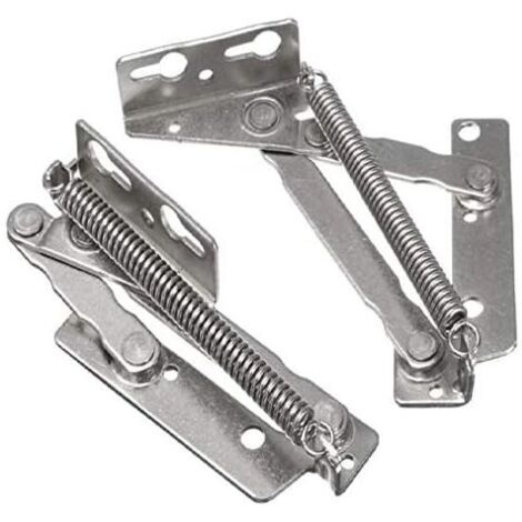 108 x 132 mm, 80°-Scharnier, massives Scharnier für Schränke, Deckel, Möbelgestell, Federscharnier, 1 Paar
