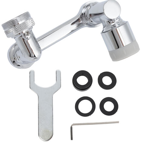 1080°-Wasserhahnadapter mit Sauerstoffschaum, 22 mm Innendurchmesser, 24 mm Außendurchmesser für Küchenspülen