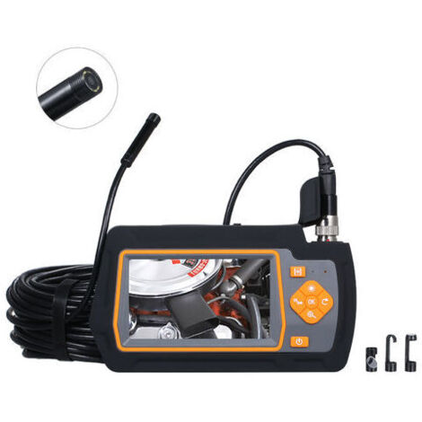 1080P Camera with 8.5mm Outer Diameter and 20 Meter Cable Industrial Endoscope (Built-in 2600mAh Lithium Battery, 20 Meter Cable Reel, 32GB TF Card Included).