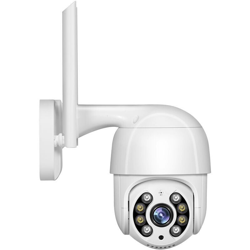 Ensoleille - 1080P Hd 2Mp Cameras Sans Fil De Surveillance Wifi Microphone Integre Et Haut-Parleur Exterieur Ip66 Etanche Vocale Bidirectionnelle,
