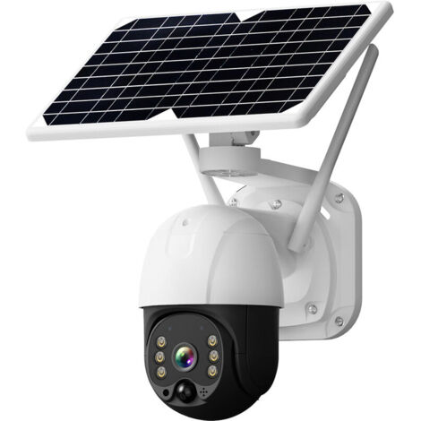 1080P HD Smart WiFi Solar Camera , Indoor/Outdoor Security Camera, Color Night Vision, Two-Channel Audio, Remote Access (Built-in Battery)