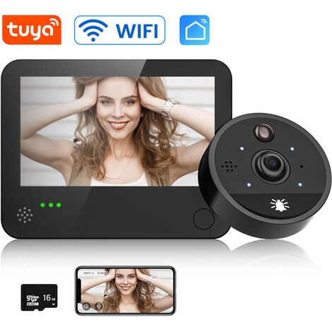 Interphone vidéo TCP/IP pour plusieurs appartements, moniteur intérieur 10  pouces, système d'interphone Wi-Fi Tuya