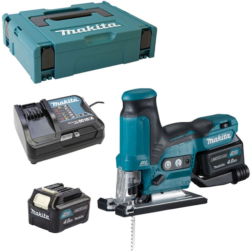 Image of Makita Akku-Pendelhubstichsäge 12V JV102DSMJ 2x 4,0 Ah + Lader im MAKPAC Gr. 1