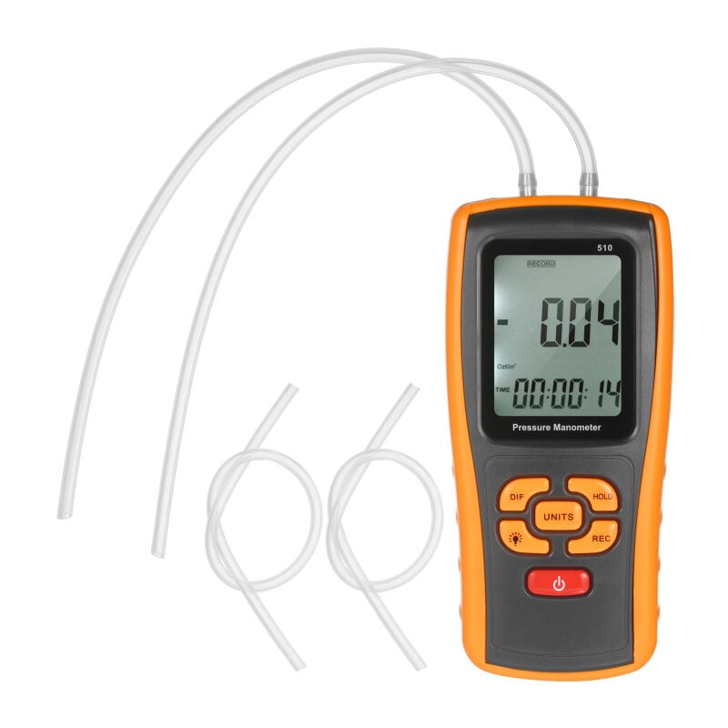 Manomètre numérique de précision ± 10 kPa Manomètre de pression d'air Manomètre différentiel Micromanomètre pour vannes à gaz Interrupteurs de