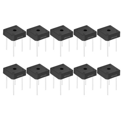10A 1000V Brückendiodengleichrichter, stabile Leistung, 4-polig, für elektronische Anwendungen (5 Stück).