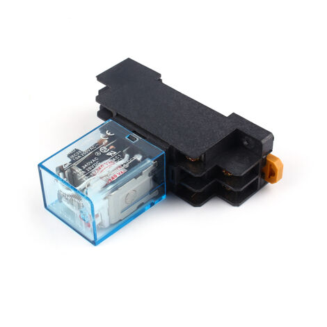 10A DPDT 220V AC Leistungsrelais LY2NJ mit Sockel - HHC68A-2Z, HH62P