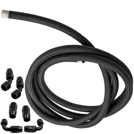 10AN Fuel/Gas Tank/Cell Braid Oil/Fuel Hose Line+Hose End Fitting Separator set