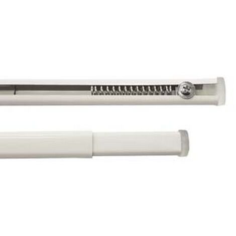 10BL ASTINE GUIDA PIATTA ESTENSIBILI PER TENDE BIANCA - cm.55-90 - colore bianco