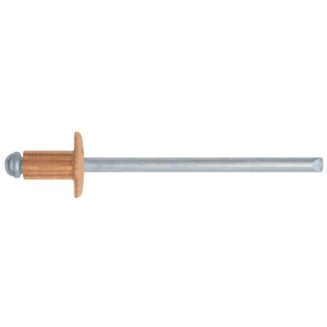 10CF RIVETTO A STRAPPO IN RAME 100pz. mm. 4,0x11