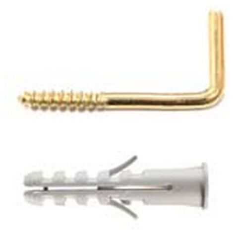 10CF TASSELLO NYLON APPENDIQUADRO GANCIO OTTONATO PA 6 ES/P5  mm4x20