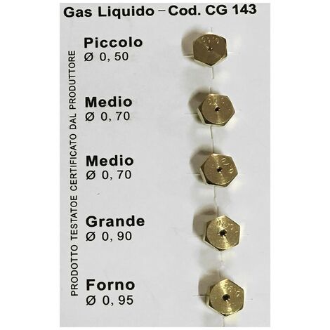 10CF UGELLI PER CUCINA per gpl codice 2062102