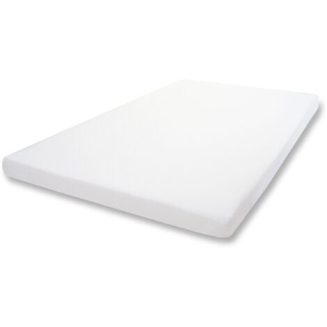 10cm Surmatelas à mousse Memory HWC-E63, Couvre-matelas, housse - 140x200cm mousse visco