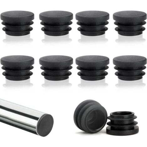 10er-Pack 22 mm runde Lamellenkappen, runde Rohrlamellenkappen, runde Stuhlkappen aus Kunststoff, runde Flügelkappen, perfekter Schutz für Möbel und Böden