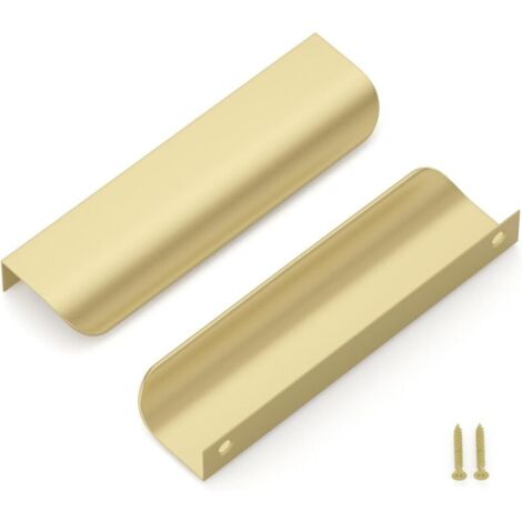 10er-Pack goldene Küchenschrankgriffe, 128 mm, Möbelgriffe aus Aluminiumlegierung LS7027BB128