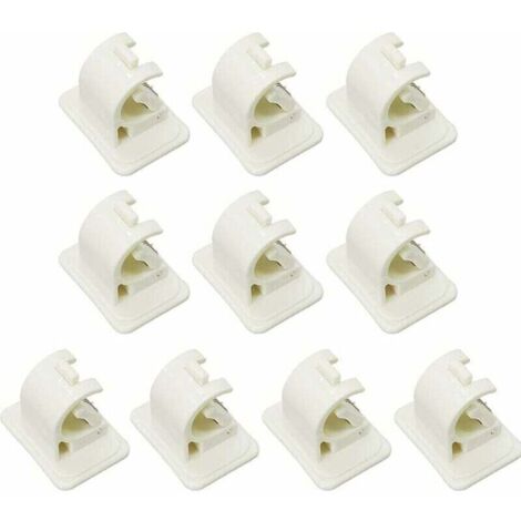 10er-Pack Haken, selbstklebende Gardinenstangenhalterung, ohne Bohren, Gardinenhakenhalterungen, Stangenhalter, für Handtücher, Vorhänge, Mäntel