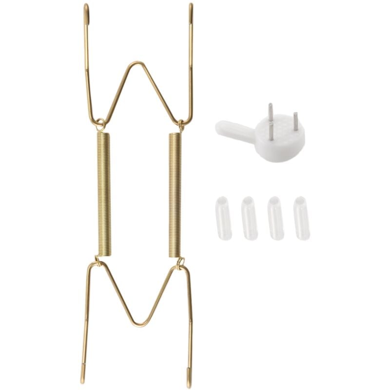 Image of Tlily - 10er-Pack Kleiderbügel, 6-Zoll-Wandplattenaufhänger und Haken