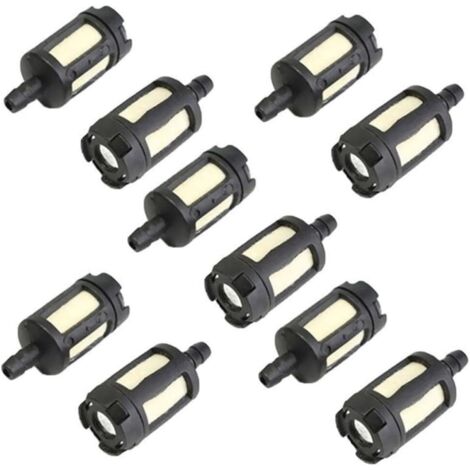 10er-Pack Kraftstofffilter für Freischneider und Kettensägen, 3,2 mm Durchmesser, 12,7 mm Außendurchmesser, 31,8 mm Länge