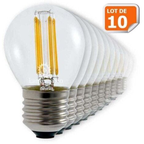 10er-Pack LED-Filamentlampen, XU, E27-Sockel, 4 Watt (entspricht 42 Watt), warmweiß, hochwertiges Produkt, lange Lebensdauer, energiesparend, UV-frei, Zufriedenheitsgarantie – KZ