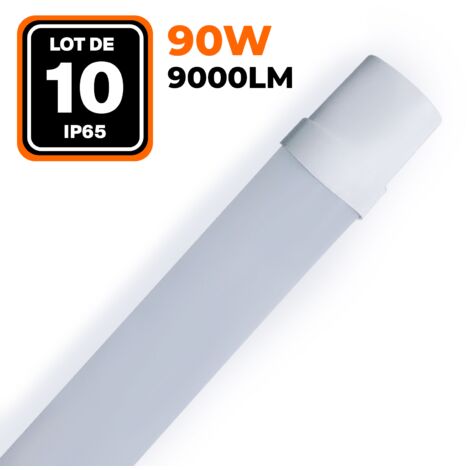 10ER-PACK LED-LICHTLEISTEN 90W 9000LM 150CM WASSERDICHT IP65