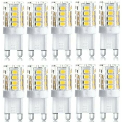 AIMOONSA 10er Pack LED Strahler, LED Dekoleuchte, G9 LED Birne, 5W Warmweiß Kaltweiß, Energiesparende LED Leuchtmittel, Ersatz Halogenlampe, AC 230V Nicht Dimmbar