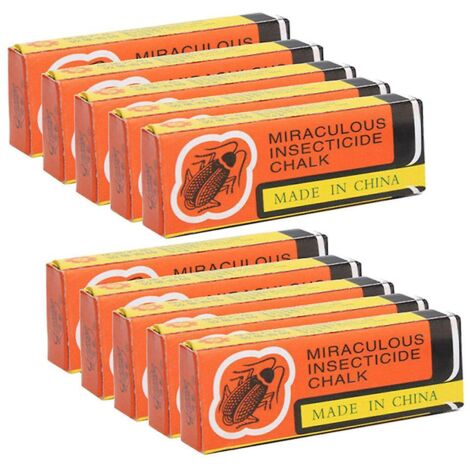 RAPANDA 10er-Pack Magisches, staubfreies Kreide-Kakerlaken-Abwehrmittel für Kakerlaken und Ameisen