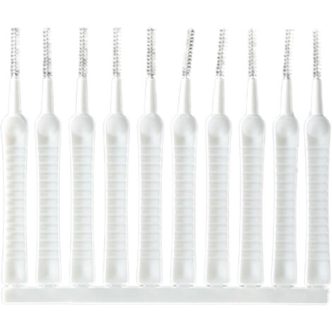 10er-Pack Nylonbürsten zur Reinigung von Schläuchen, Abflüssen und Bongs – PP-Material, Größe 6 × 0,5 cm