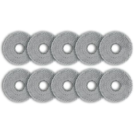 10er-Pack Reinigungstücher für Wischmoppköpfe – Kompatibel mit den Modellen Dreame L10S Ultra, L10 Ultra, L10S Pro und Xiaomi X10+ – Wiederverwendbare und waschbare Feuchtreinigungstücher