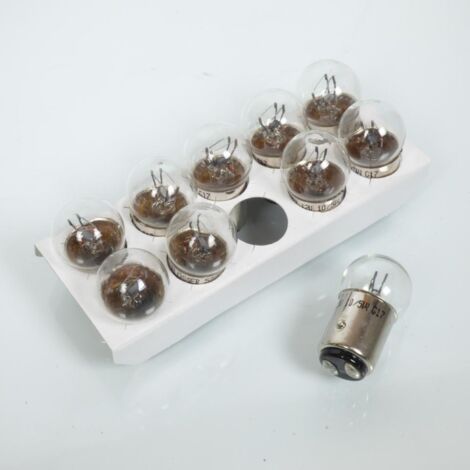 10er Pack weiße Glühbirne G17 bay15d 12v 10/5w flosser 5227 für