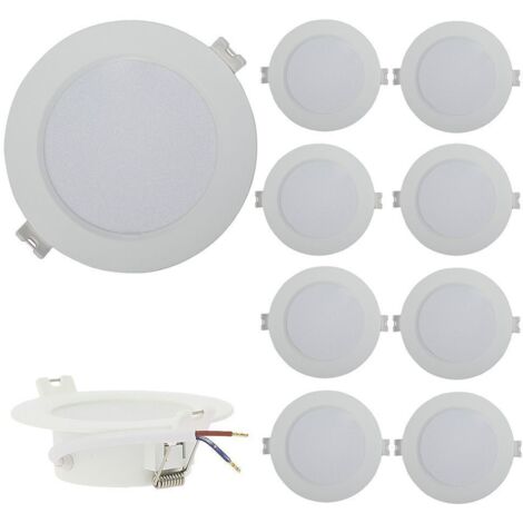10er Set Einbaustrahler LED Panel Extraflach 3W  Farbtemperatur: 4000K neutralweiß