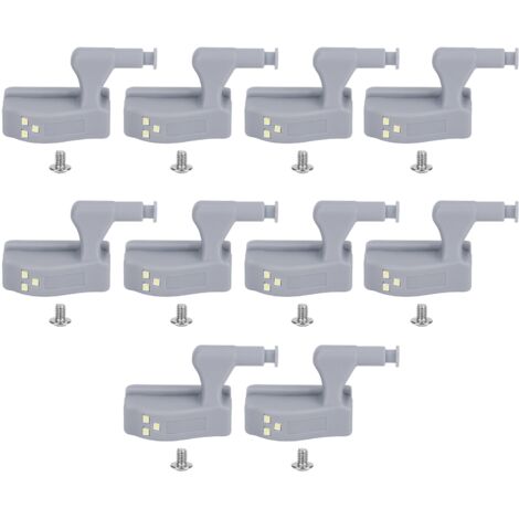 10er-Set LED-Sensorleuchten für Kleiderschrank und Schubladen, intelligente Beleuchtung, warmweißes Licht
