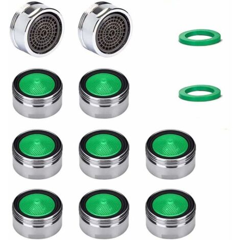 10er-Set M24 Wassersparventile mit ABS-Filter und Mischschlüssel
