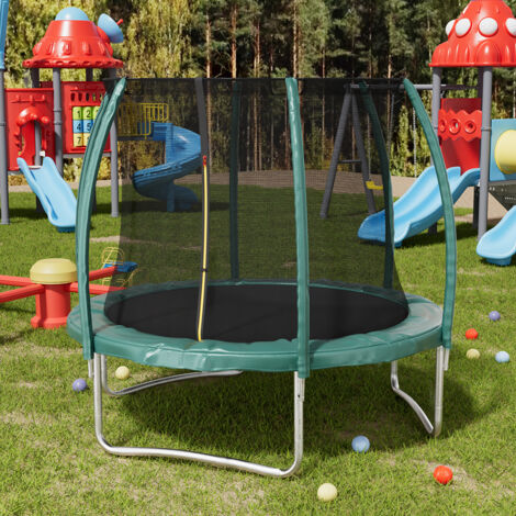 10FT Outdoor Enclosure Trampoline with Ladder