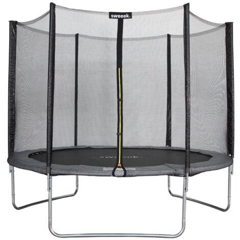 10ft trampoline with safety net Grey 303x303x78 cm - Mars