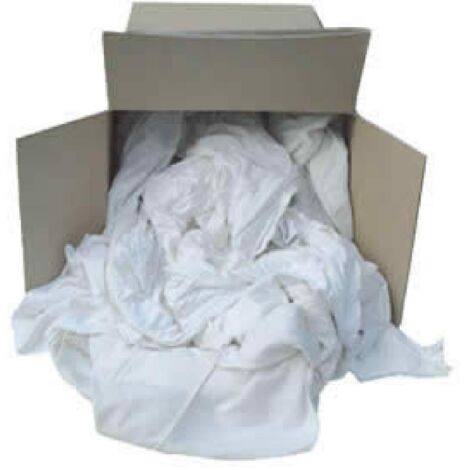 10kg chiffons blancs