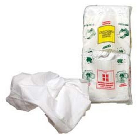 10KG PEZZAME BIANCO DI CAMICERIA DI COTONE CONF. KG.2