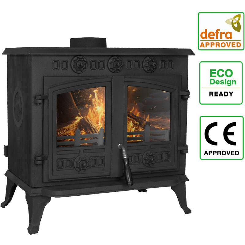 Image of 10KW Multifuel Stove Cast Iron Log&hellip;