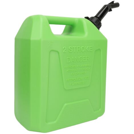 10L Fuel Oil Storage Tank Static Free Shockproof Auto Shutdown Safe Portable Gasoline Tank for RV Camper SUV Speedboat Green
