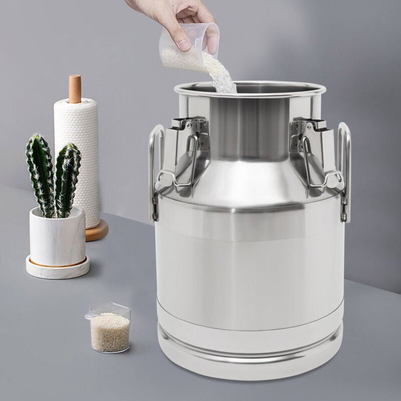 10L Pot à lait Pot à lait en acier inoxydable Seau scellé Pot à lait 2.64 Gallon