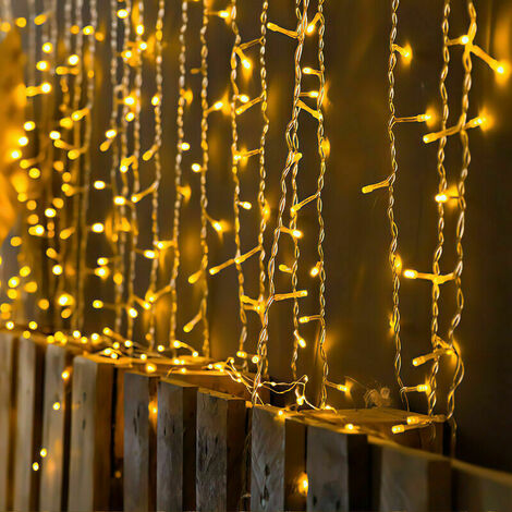 10M 100 LED Fata Luci Bianco Caldo con Telecomando 8 Modalità di Illuminazione Giardino per Feste Decorazione per Esterni per Esterni Luci di Natale