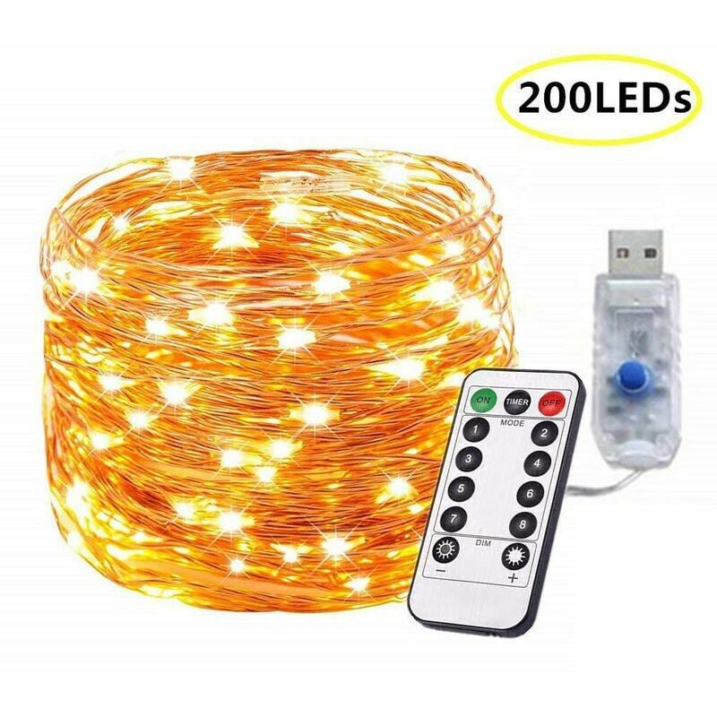 10M 200LED Lichterketten Angetrieben durch Wasserdichtes Licht Indoor Outdoor Dekoration für Schlafzimmer Garten Party Weihnachtsfest (Vier Farben) | 06286534819347 10M 200LED Lichterketten Angetrieben durch Wasserdichtes Licht Indoor Outdoor Dekoration für Schlafzimmer Garten Party Weihnachtsfest (Vier Farben) | 06286534819347
