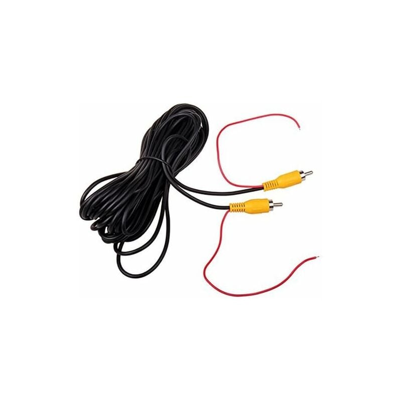 Tuserxln - 10M 32FT vidéo cable rallonge rca jack câble prise phono connecteur plug pour recul voiture fil de détection rouge