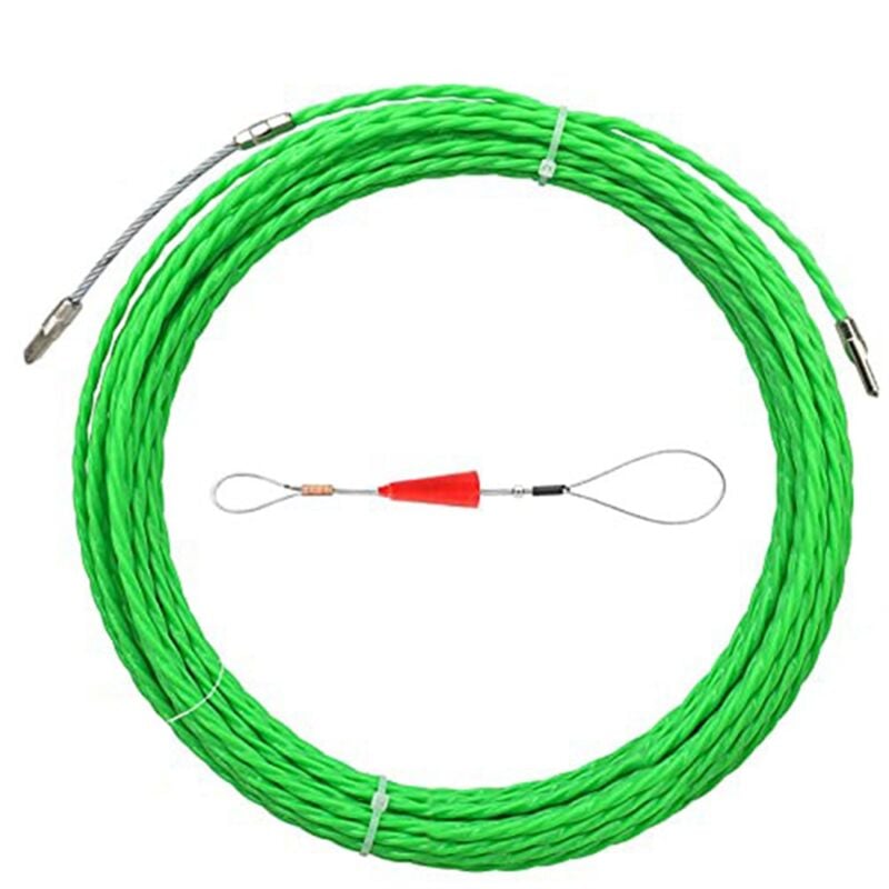Image of 10M 33Ft Fisch Band Kabel Puller Kit 4,5 Mm PET Elektrische Durch Wand Draht Guide Gerät Einfädler