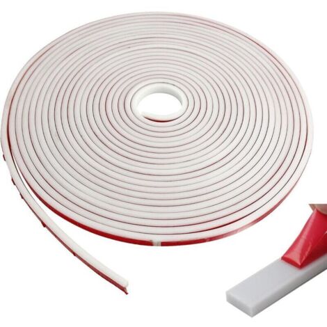 10m Baguette de Finition pour Plan de Travail Cuisine, Bordure Adhésive Moulure Murale Autoadhésive, Souple Moulure Plafond, Joints de Mur pour Carrelage de Carrelage, Coin, Cadre Photo