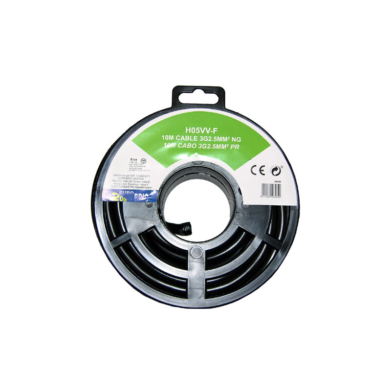 

10m cable manguera 3g1,5mm² goma H05RR-F negro