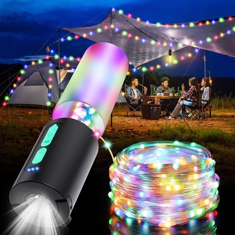 Image of 10m Camping String Lights with Lantern&hellip;