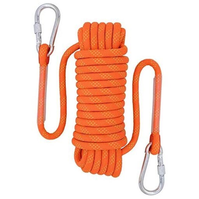 10M Corde De Sécurité Corde de sécurité en Nylon tressé Anti-déchirures Alpinisme Sauvetage Corde,10mm de diamètre Corde pour Le Randonnée