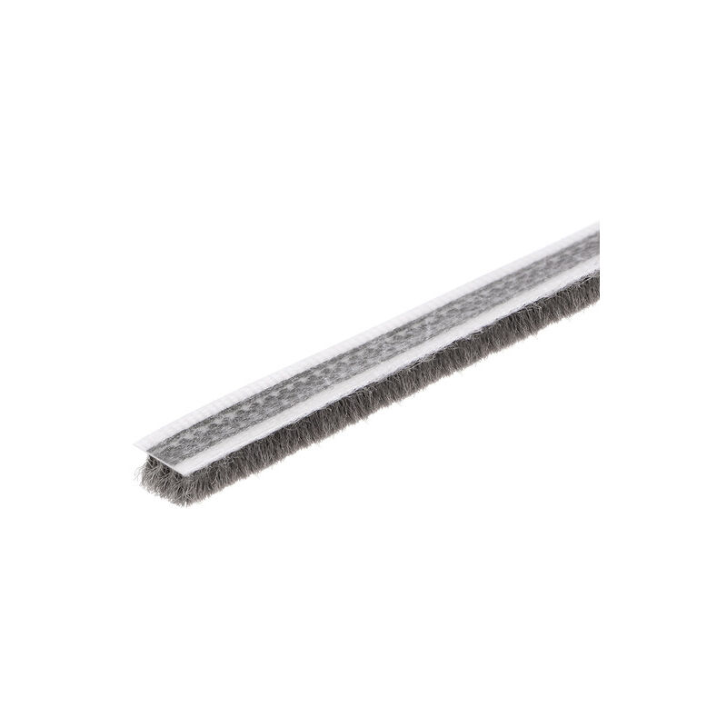 10m Door and Window Brush Rubber Felt Weatherstrip Door Weatherstrips Weatherstrip Door Sweeper Brush Gray/Brown/White 1 Piece (Gray)
